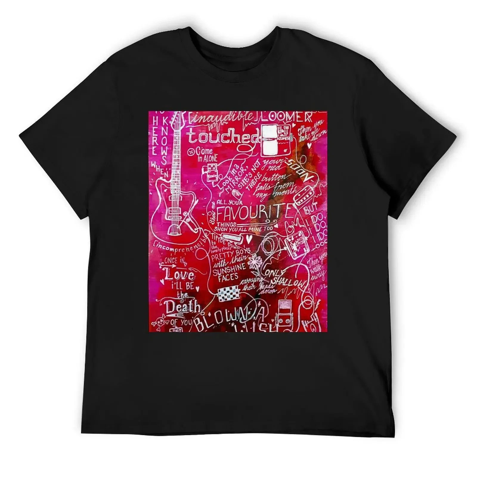 

My Bloody Valentine - Loveless Illustrated Discography T-Shirt man t shirt heavyweights mens graphic t-shirts pack