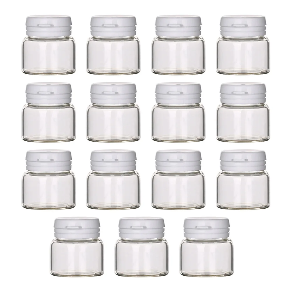 

15Pcs Portable Glass Cream Cases Lightweight and Durable for Storing Creams and Lotions on The Cream Boxes
