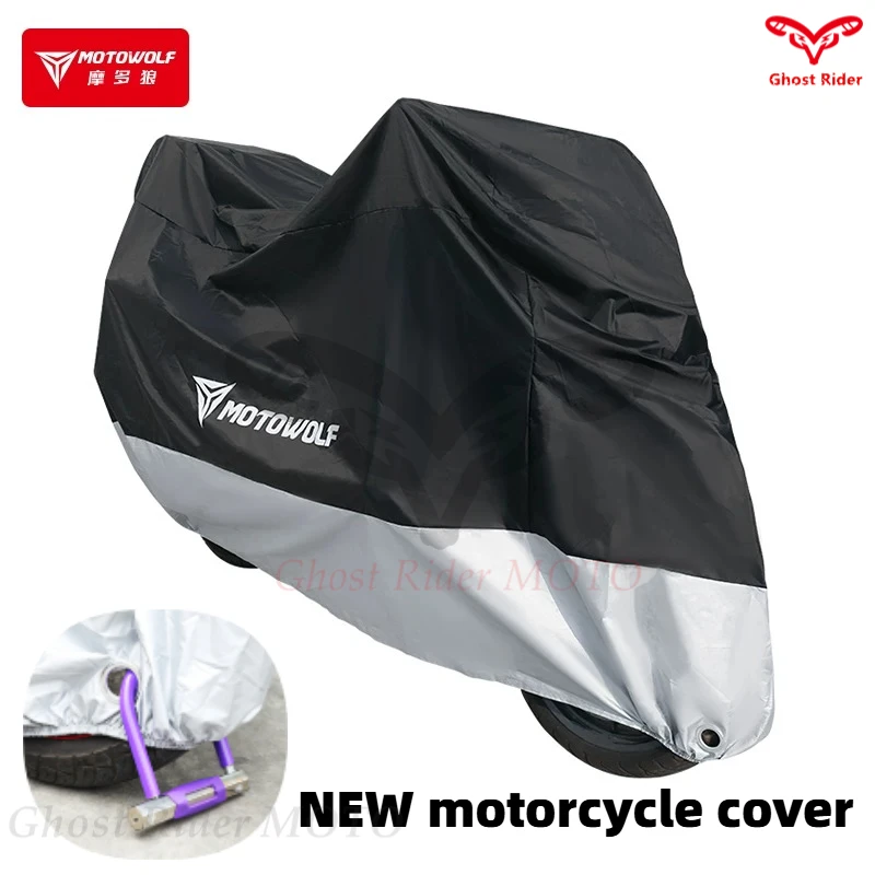 MOTOWOLF Motorcycle cover rainproof sunscreen pedal electric vehicle waterproof and dustproof sunshade universal car clothes