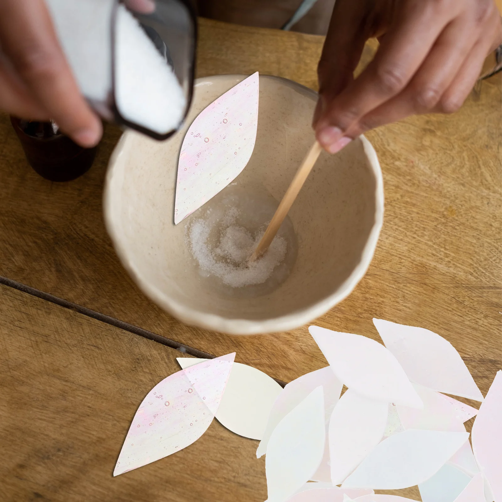 

21Pcs Stained Glass Pieces Mosaic Tiles for Crafts DIY Decorative Tile Set Creative Home Art Craft Making Supplies