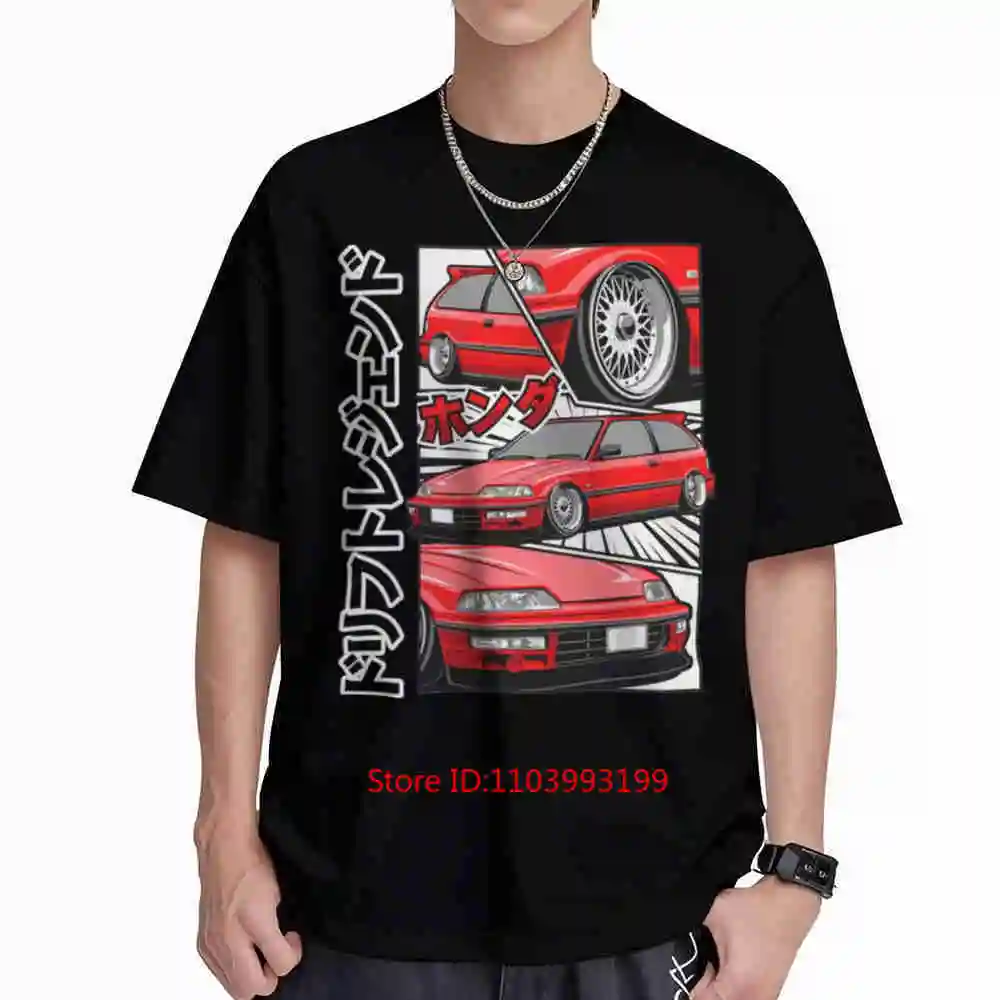 JDM Tuning Car Drift Racing 252Gsm Short Sleeve Tee 100% Cotton T-Shirt