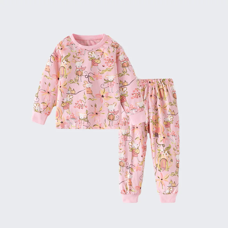 

Little buddyGirls' Outfit Autumn Winter New Style Round Neck Long Sleeve Fashionable Little Girl