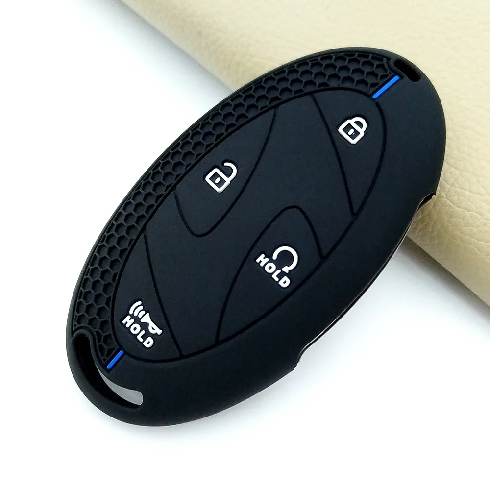 For Hyundai Kona Ioniq Santa Fe MX5 Tucson 2025 StubHub 2024 New Silicone Car Remote Key Case Cap Cover Shell Fob Holder Bag - Image 2
