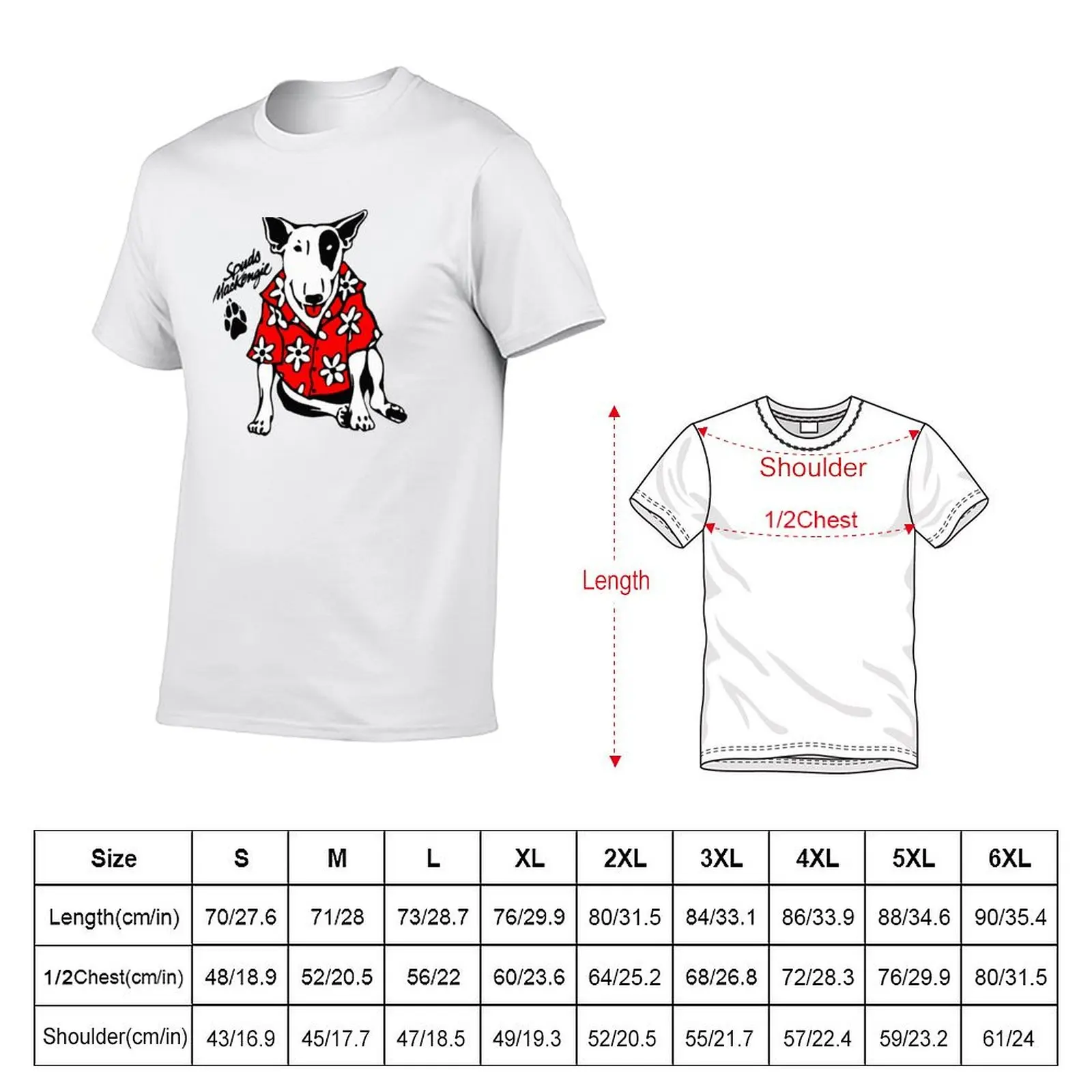 Spuds Mackenzie Classic Youth Graphic Tees Classic Tees For Men Vintage Fabric T-Shirt Basic Tee Shirt for Everyday Outfit