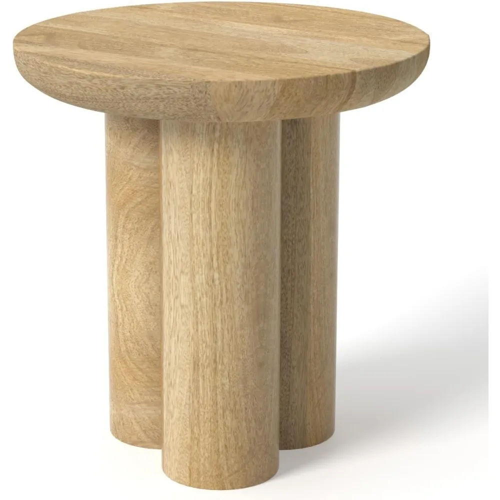 طاولة نهاية غرفة المعيشة على طراز المزرعة: خشب المانجو الصلب للسحر الريفي | مثالية كجانب أو منضدة #3