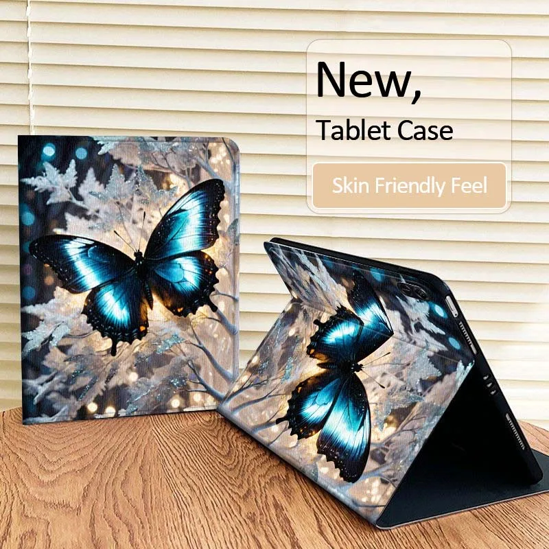 

Red Yellow Butterfly Rose Tablet Case For Huawei MatePad Pro Air 12 X Honor Pad 8 V8 9 13 GT GT2 3 12.6 13.3 Inch