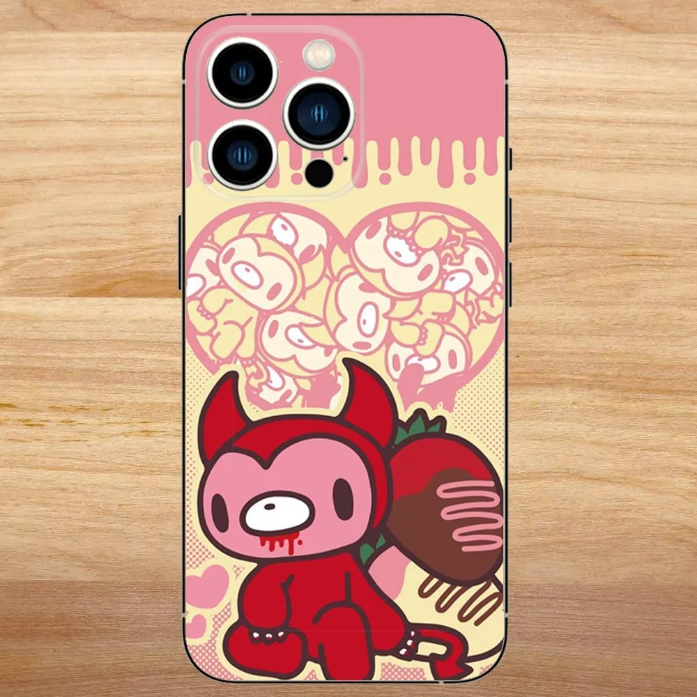 Gloomy Bear Cute Phone Case For iPhone15,14,13,12,11,Pro,Max,Plus,Mini,X,XS,XR,8,7,6,S,Plus,SE Soft Black Case