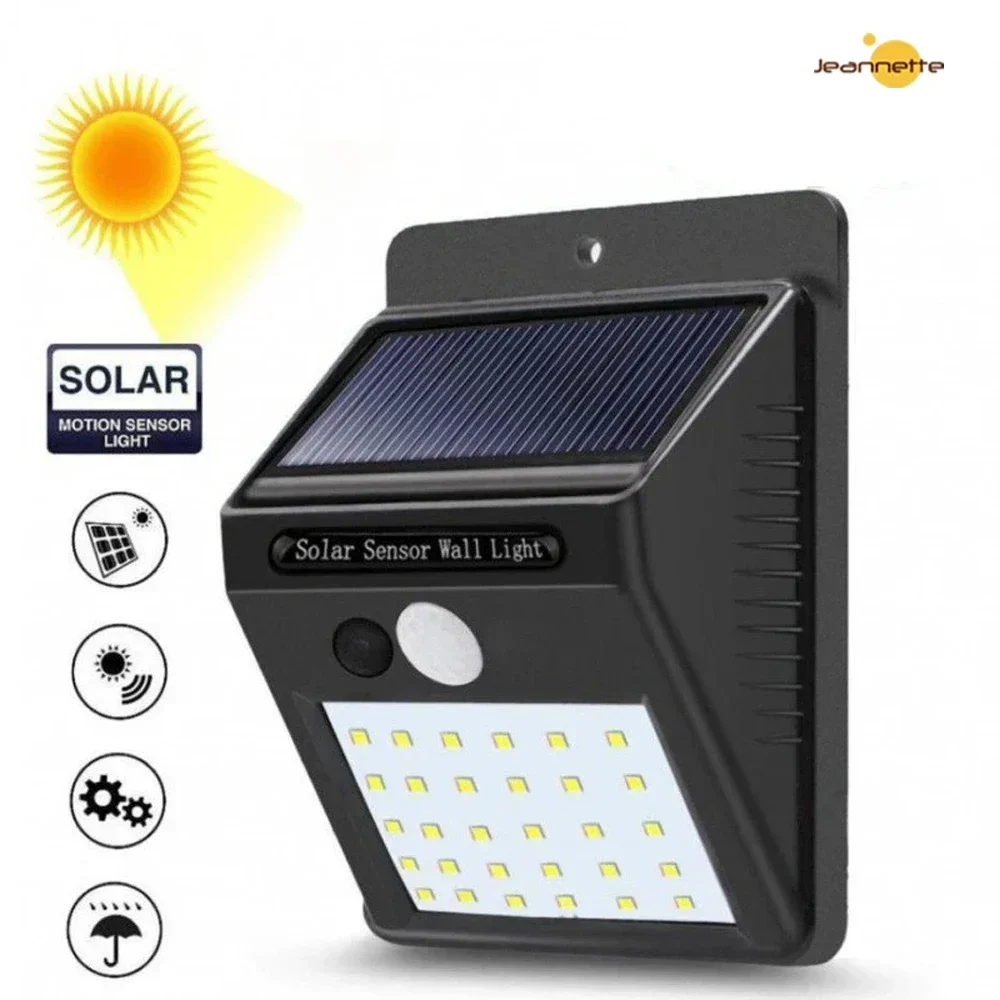 Solar Light PIR Bewegingssensor Wandlamp Solar Lamp Outdoor Waterdichte LED Zonne-energie Zonlicht Straatlantaarn Tuindecoratie