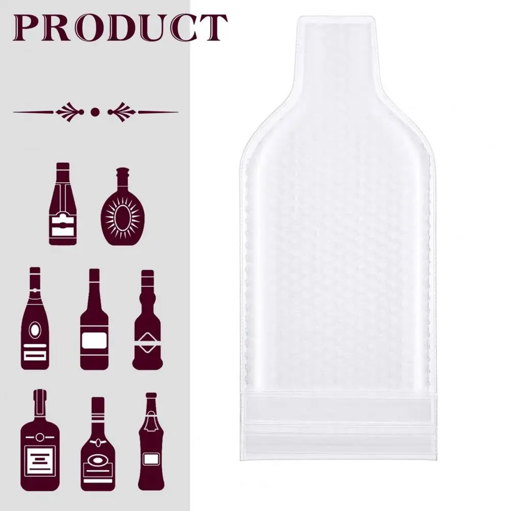 Double Zipper Wine Sleeve Wine Travel Bag Wine Bottle Travel Protector Bags Impact-resistant Leak Proof Reusable for Airplane