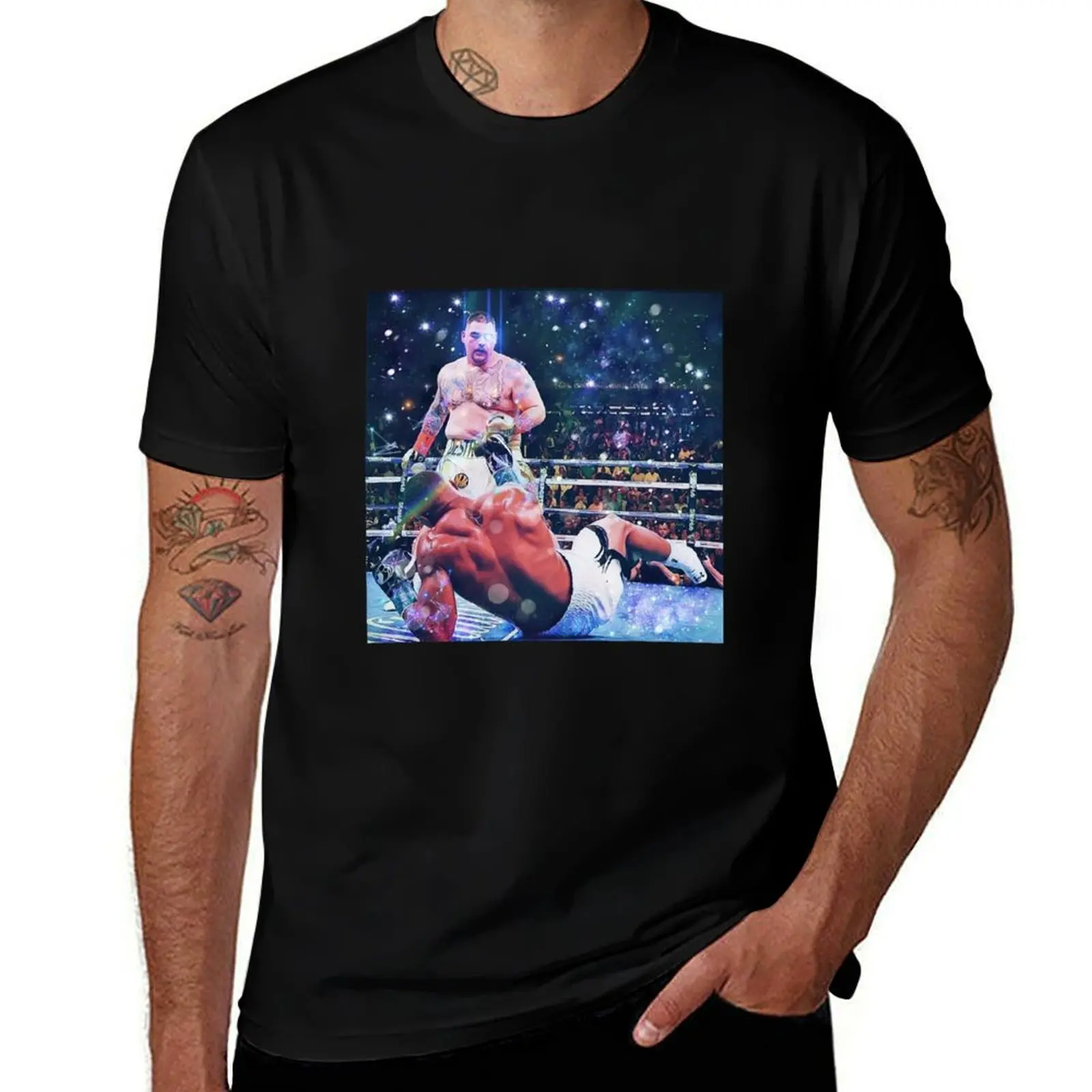 

Andy Ruiz Jr Vs Anthony Joshua Knockout T-Shirt cotton t shirts man 100% t shirt for man T-Shirt