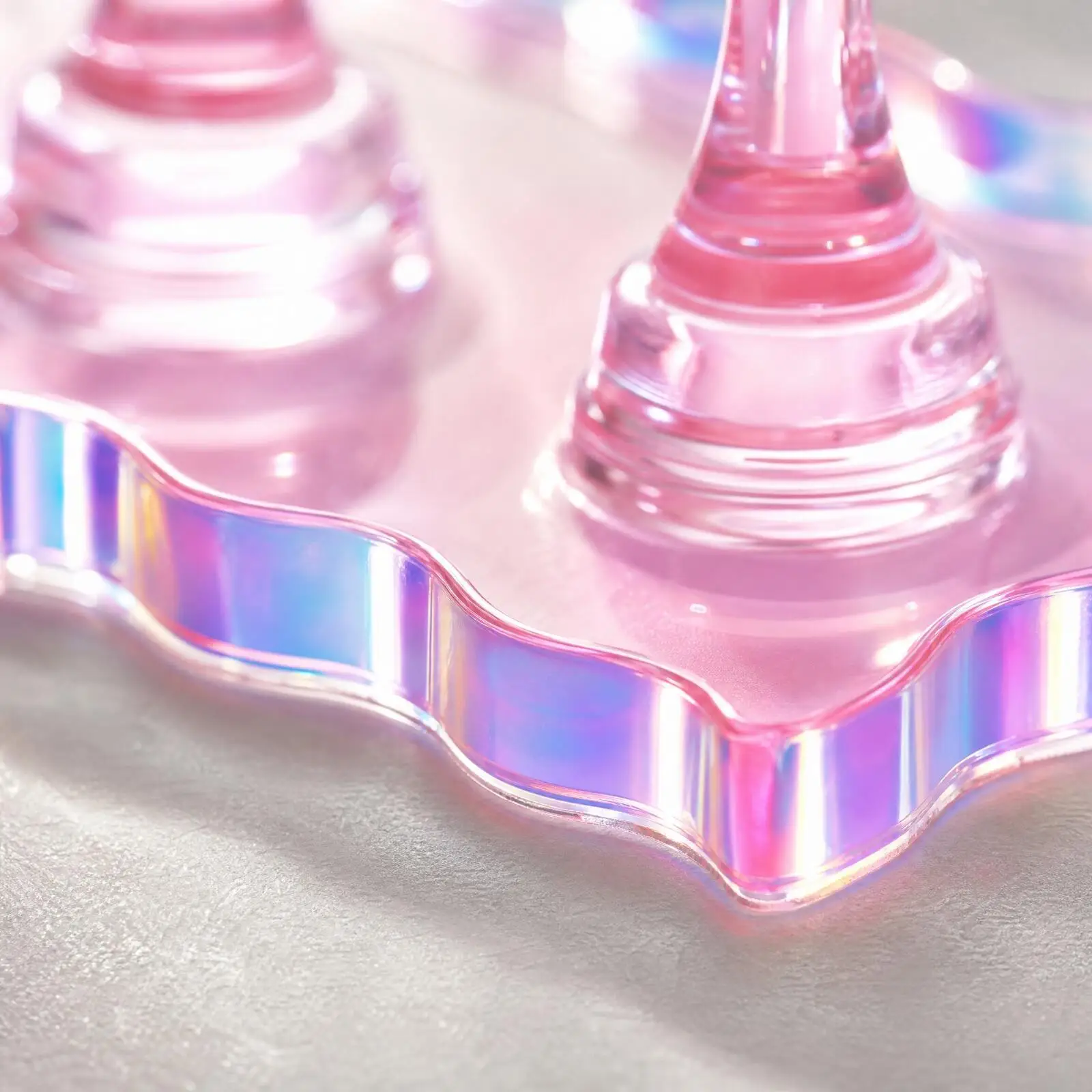 Acrylic Nail Art Practice Holder Kit Iridescent Nail Practice Holder with Sheets Transparent for DIY Enthusiasts, Salon Trainees