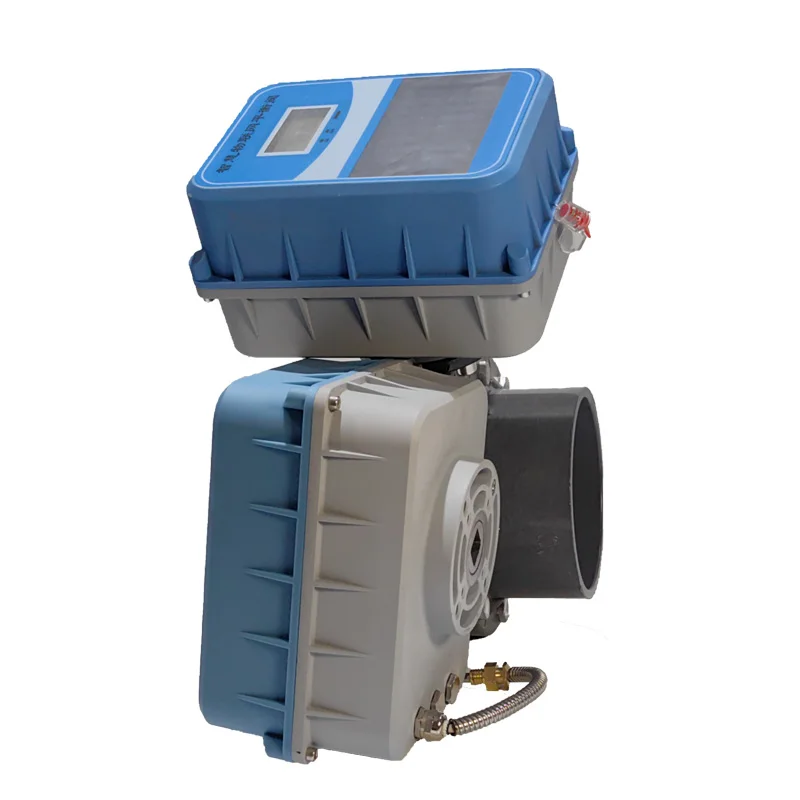 DN150 Gemotoriseerde Hot Melt PVC Water Vlinderklep Pn16 Zonne-energie Voeding Motor NB-IOT Remote Drive Vlinderklep