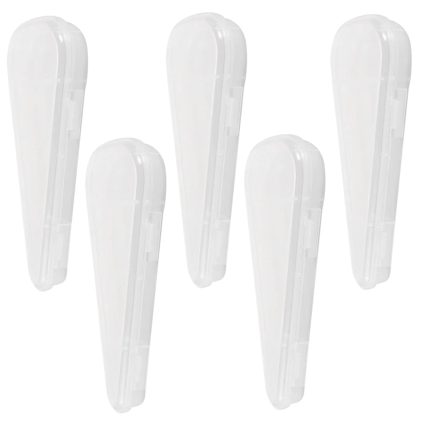 5Pcs PP Storage Box Portable Toothbrush Case Travel Organizer Baby Tooth Keepsake Holder Multi Functional Toothpick Case