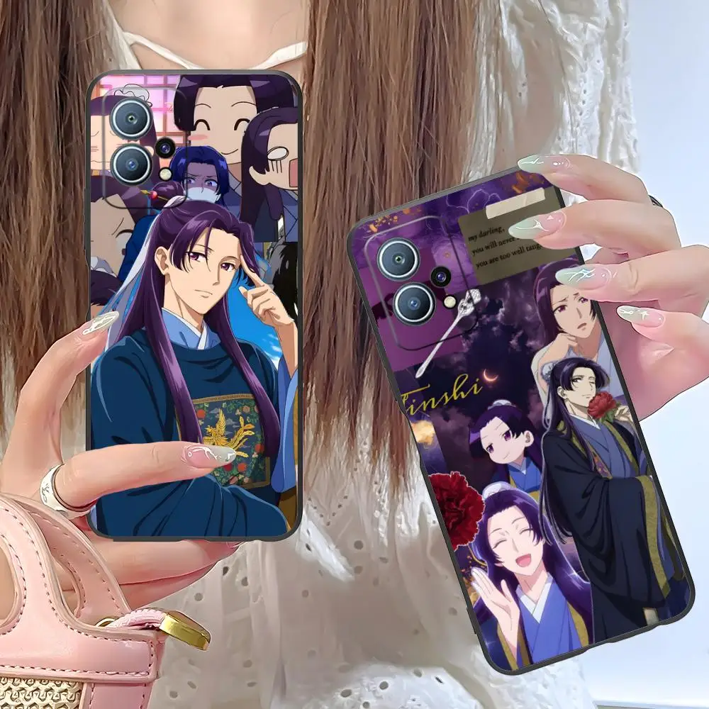 

Apothecary Diaries Jinshi Phone Case for Huawei P60 P50 P40 P30 P20 P10 P9 P8 Pro Lite Plus Black Pretty Luxury Cover