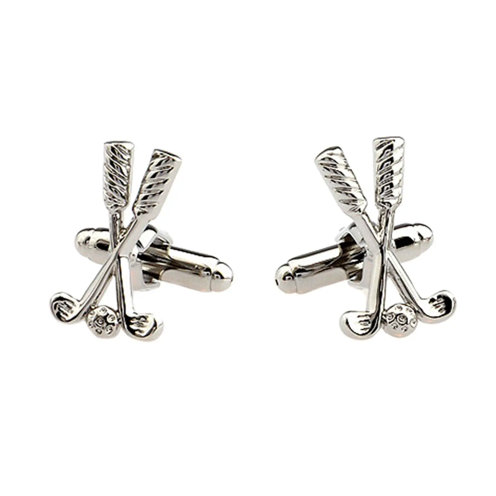 1 Pair 3D Golf club Cufflinks, Formal Cuff Buttons suits Jewelry for Party Banquet