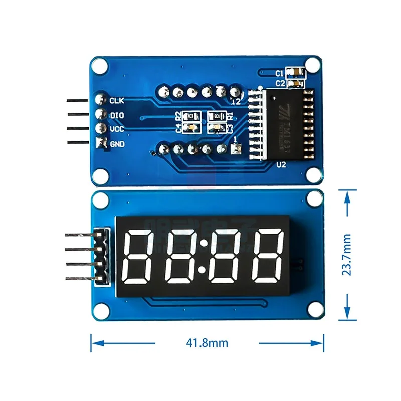 TM1637 LED Display Module For Arduino 7 Segment 4 Bits 0.36Inch Clock RED Anode Digital Tube Four Serial Driver Board Pack