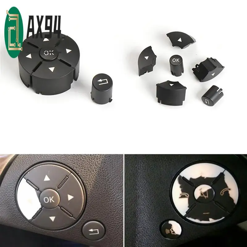 

AX94-Car Steering Wheel Switch Cover Trim Control Button Caps For Mercedes Benz C-Class W204 W212 A2048210451 A2048210351