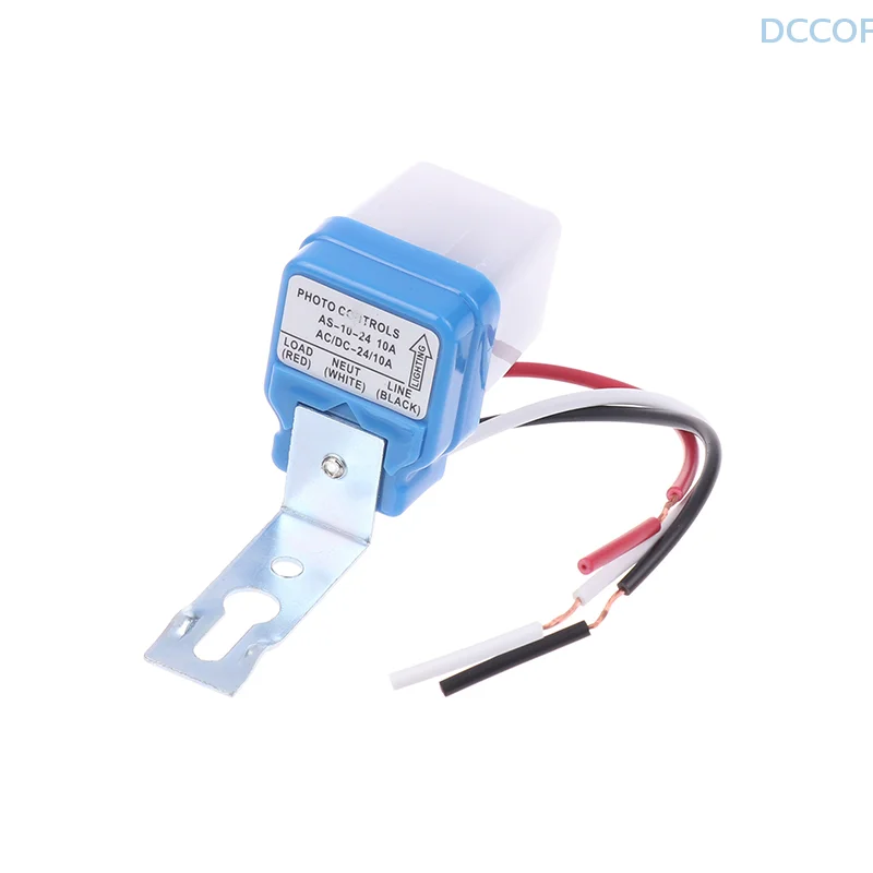 24V 10A Automatic Photoelectric Switch Tube Street Light Switch Controller Light Control Switch Sensor Switch DC AC 50-60Hz