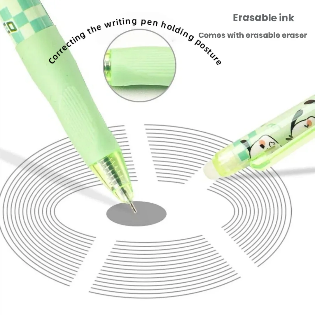 أقلام جل، 6 قطع/مجموعة إصدار محدود عالمي، قلم جل مسح عالي الجودة ST أسود 0.5 مم، أدوات مكتبية للمدرسة