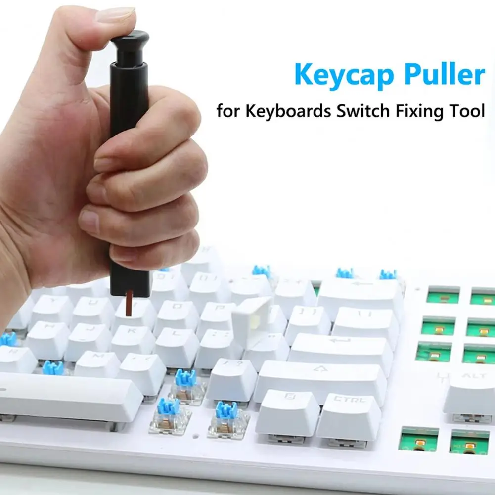 Toetsenbord Verwijderen Bevestigingstool Mechanische Gaming Keycap Trekker Remover Schakelaar Extractor Tool Dual Purpose Voor De Vaststelling