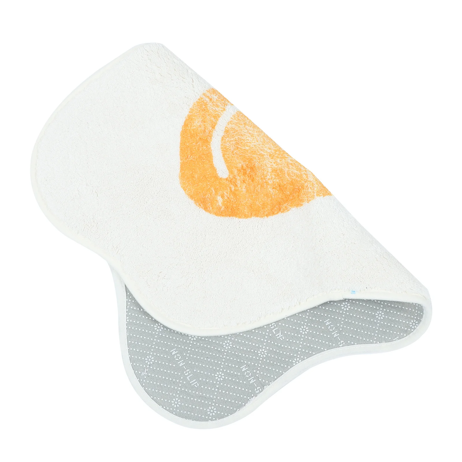 

Poached Egg Pattern Floor Mat Non-Slip Absorbent Home Bathroom Anti-Skid Water Absorption Carpet Cartoon Design