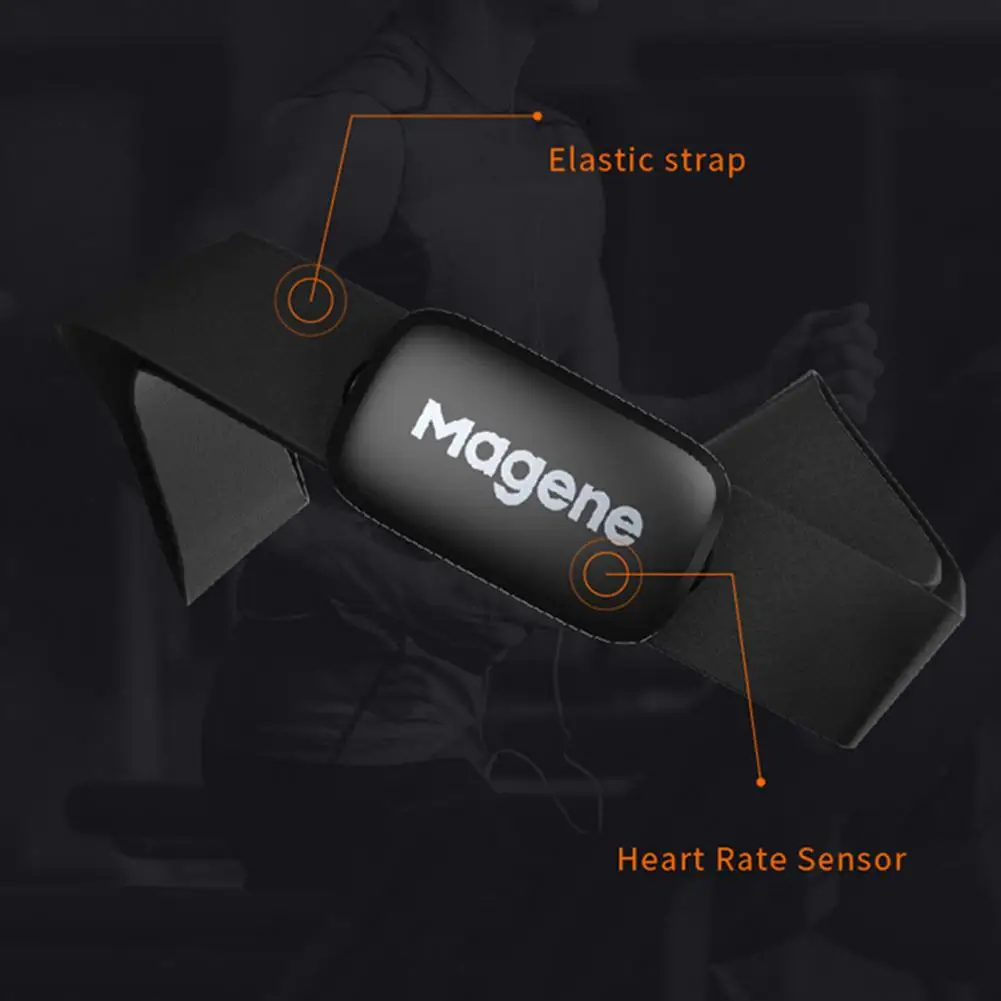 Magene Heart Rate Monitor Chest Strap Bluetooth-compatible 4.2 HR Sensor Heart Rate Monitor Cycling Computer Sports Monitor