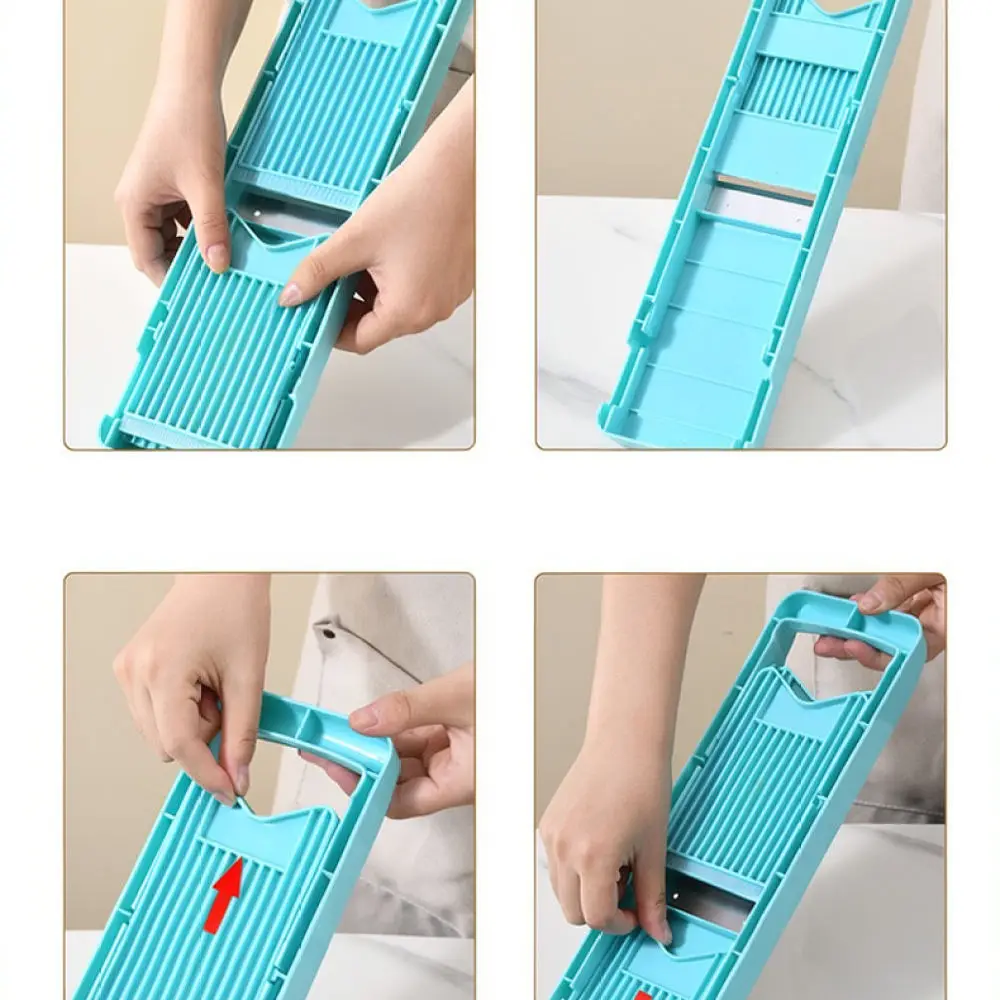 Stainless Steel Vegetable Slicer Grater Safe Hand Guard Kitchen Gadget For Cooking Potato Carrot Shredding Cutting Tool