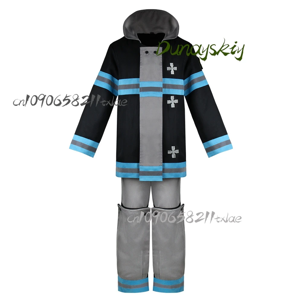 Fire Force Arthur Boyle Cosplay Costume 8th Special Fire Brigade Uniform Wig Excalibur Sword Halloween Anime Roleplay Outfit