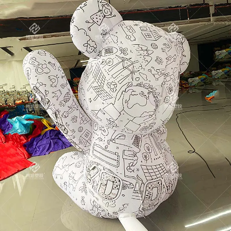 Inflatable Rabbits,Black and White Graffiti Rabbits,Festive Event Decorations
