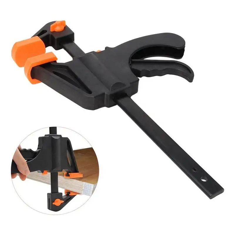 1/2/4/8 قطعة 4 بوصة النجارة F المشبك مجموعة مشابك سريعة اسئلة الإصدار سرعة لقط عكس دعم أدوات النجارة #1