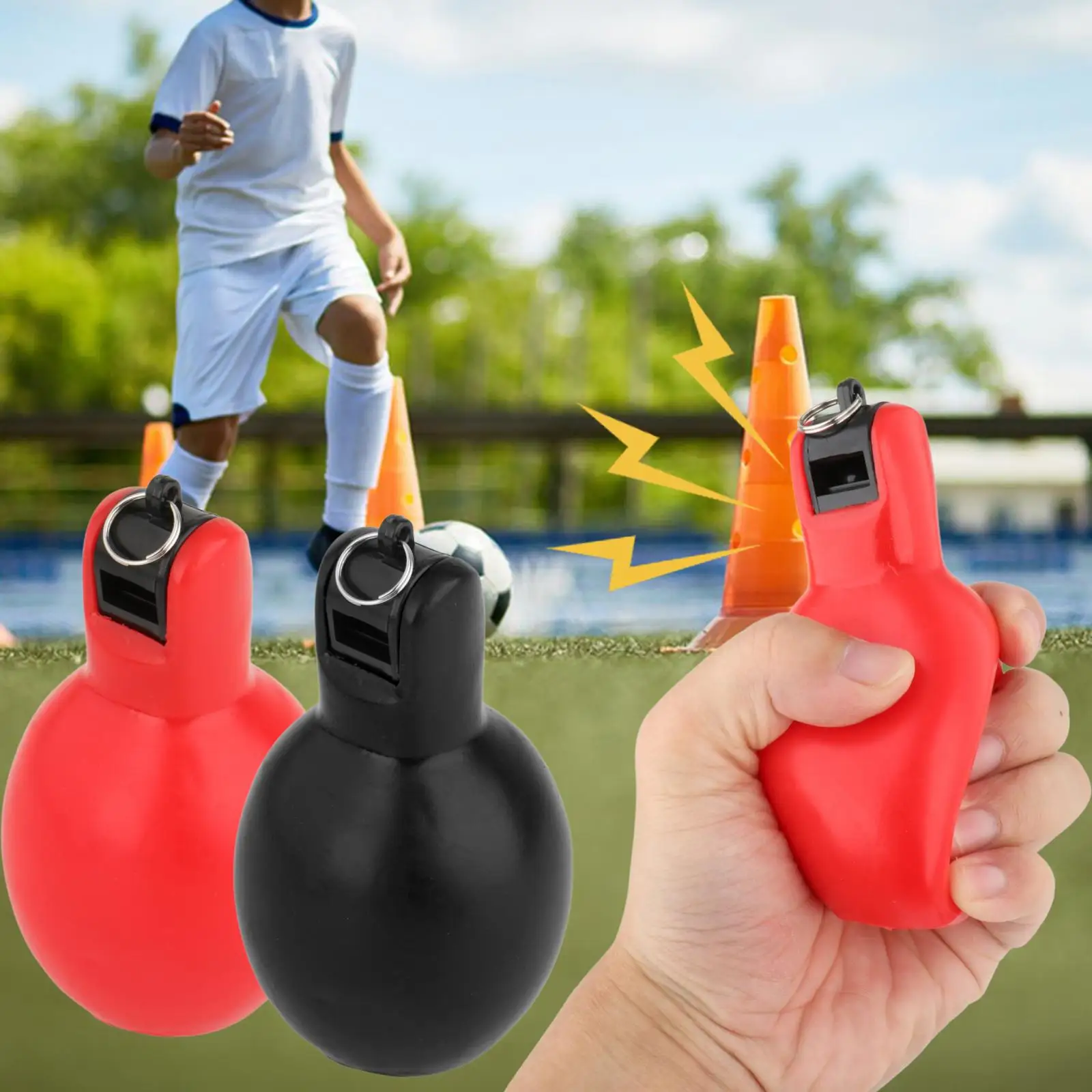 2Pcs Hand Whistles Handheld Sports Whistle Loud Sound Training Whistle Coaches Whistle for Basketball Trekking Walking