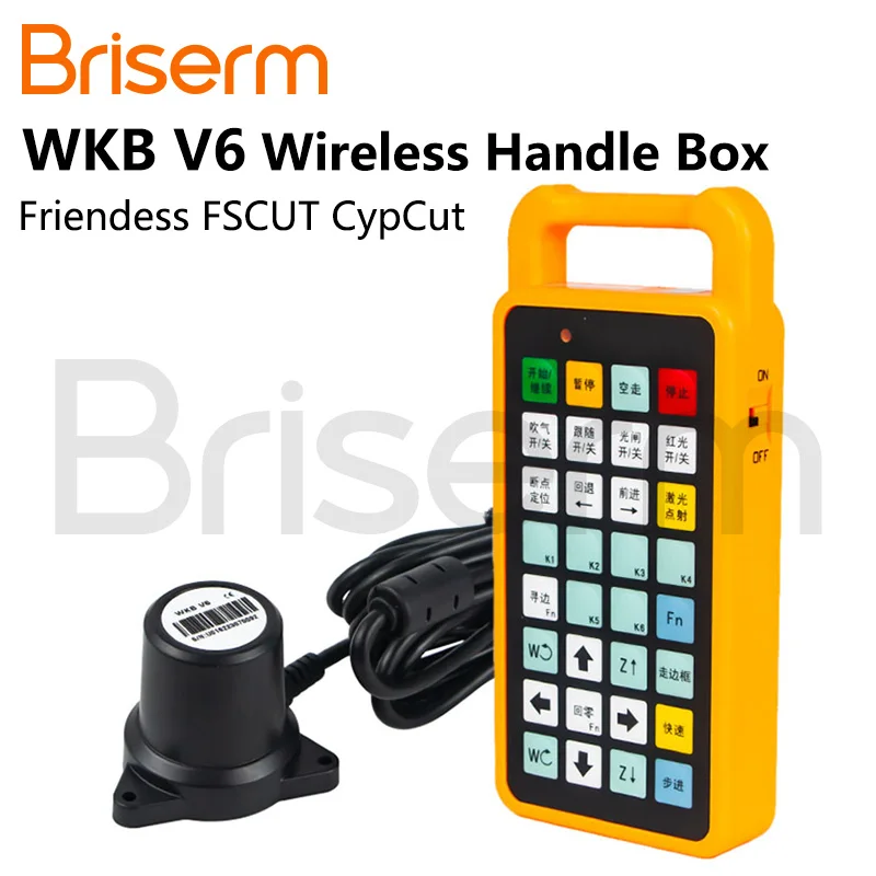 WKB V6 Control System Wireless Handle Box for Friendess FSCUT FSCUT2000C CypCut BCS100 BMC1604 Fiber Laser Machine