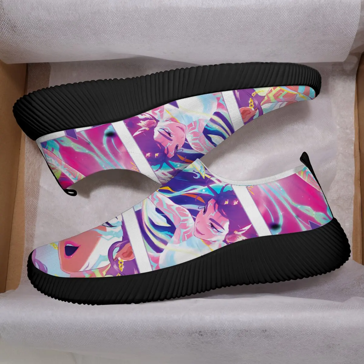 أحذية كاجوال جديدة كبيرة الحجم وخفيفة الوزن ومتماسكة برباط للزوجين تتميز بتصميم الرسوم المتحركة لفريق The Witch Hunter #3