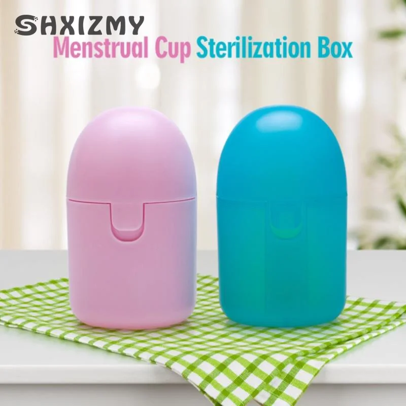 Portable Menstrual Cup Medical Silicone Leak-proof Lady Women Menstrual Period Cup With Storage Case Feminine Hygiene Product