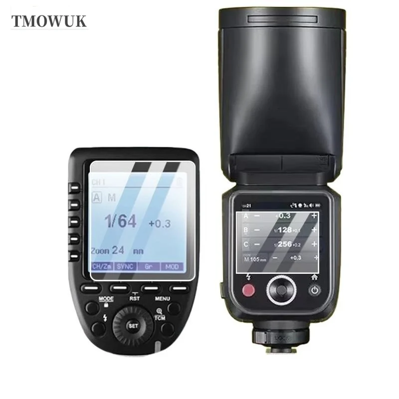 

For Godox X3 V100 V1 Pro AD600BM V860 III V850 III TT685 II V480 Tempered Glass Flash Light Full Screen Protector Cover Film