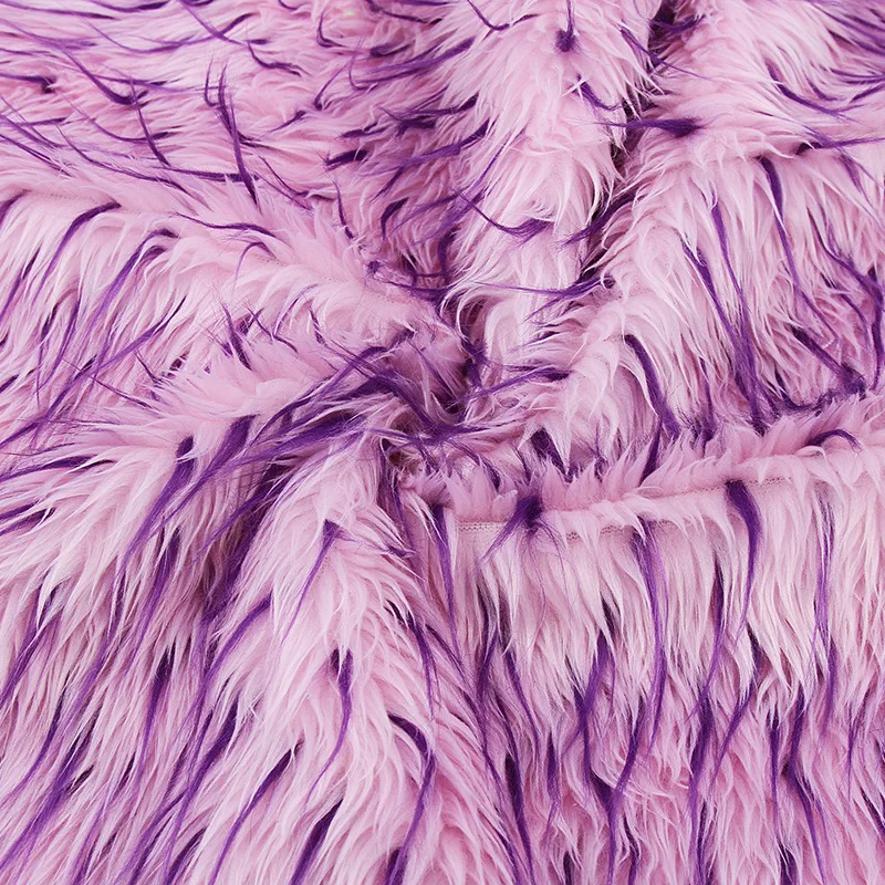 160*100cm jacquard clothing artificial smooth plush faux fur fabric for coat vest fausse fourrure tissu