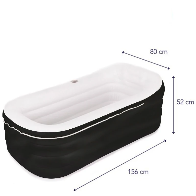 New Design Plastic PVC Adult Inflatable Folding Portable Bathtub