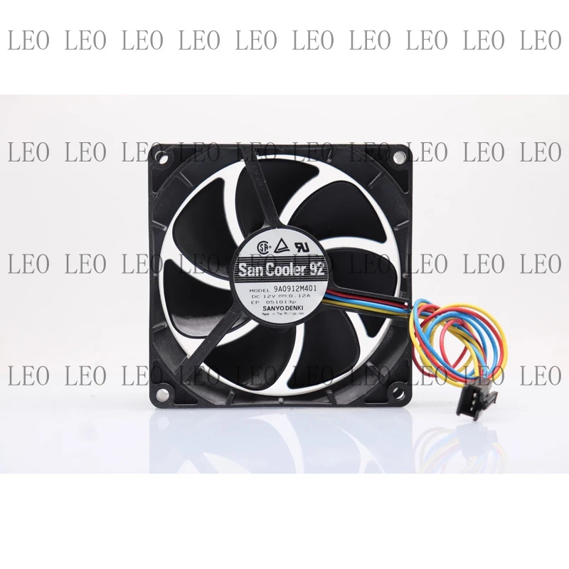 

SL For Sanyo 9A0912M401 12V 0.12A 9CM 9025 3-Wire Cooling Fan