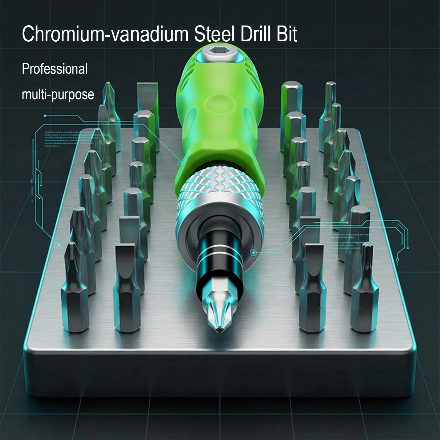 32-in-1 Precision Screwdriver Set Star Torx Phillips Slotted Hex Bits Mini Magnetic Repair Kit Laptop Glasses Disassembly Tool