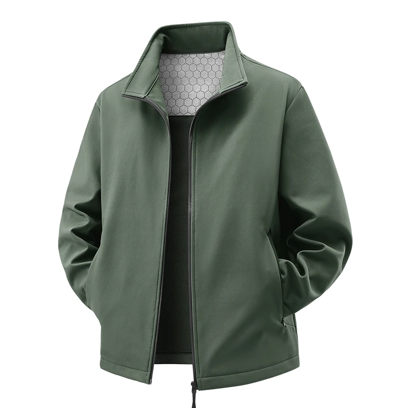 

Новая графеновая куртка из мягкой оболочки с воротником-стойкой — это высококачественная, модная, прохладная и универсальная. Это однотонная осень