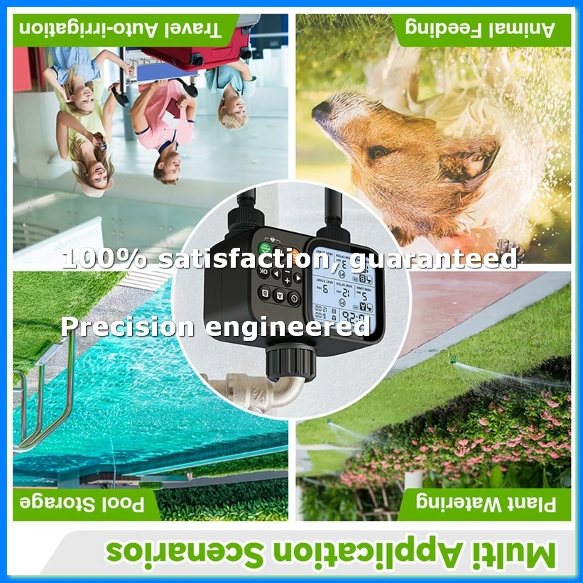 Household Solar Irrigation Timer LCD Automatic Irrigation System Outdoor Smart Garden Watering Tool Adjustable Program-DTB1
