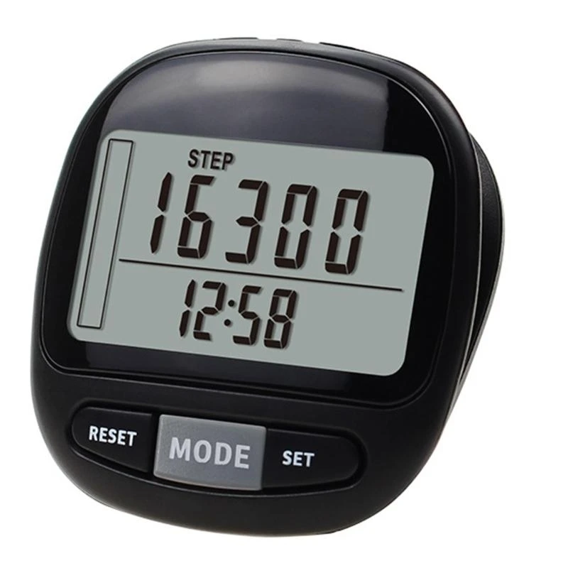 92ME LCD Walking Step Counter For Men Women Pet Walking Step Counter with Removable Clip and Lanyard