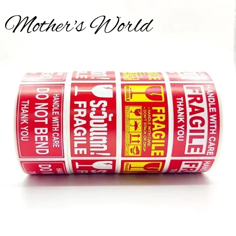 250Pcs/roll Fragile Warning Sticker Care Shipping Special Tag Useful Shipping Express Label Handle With Care Keep