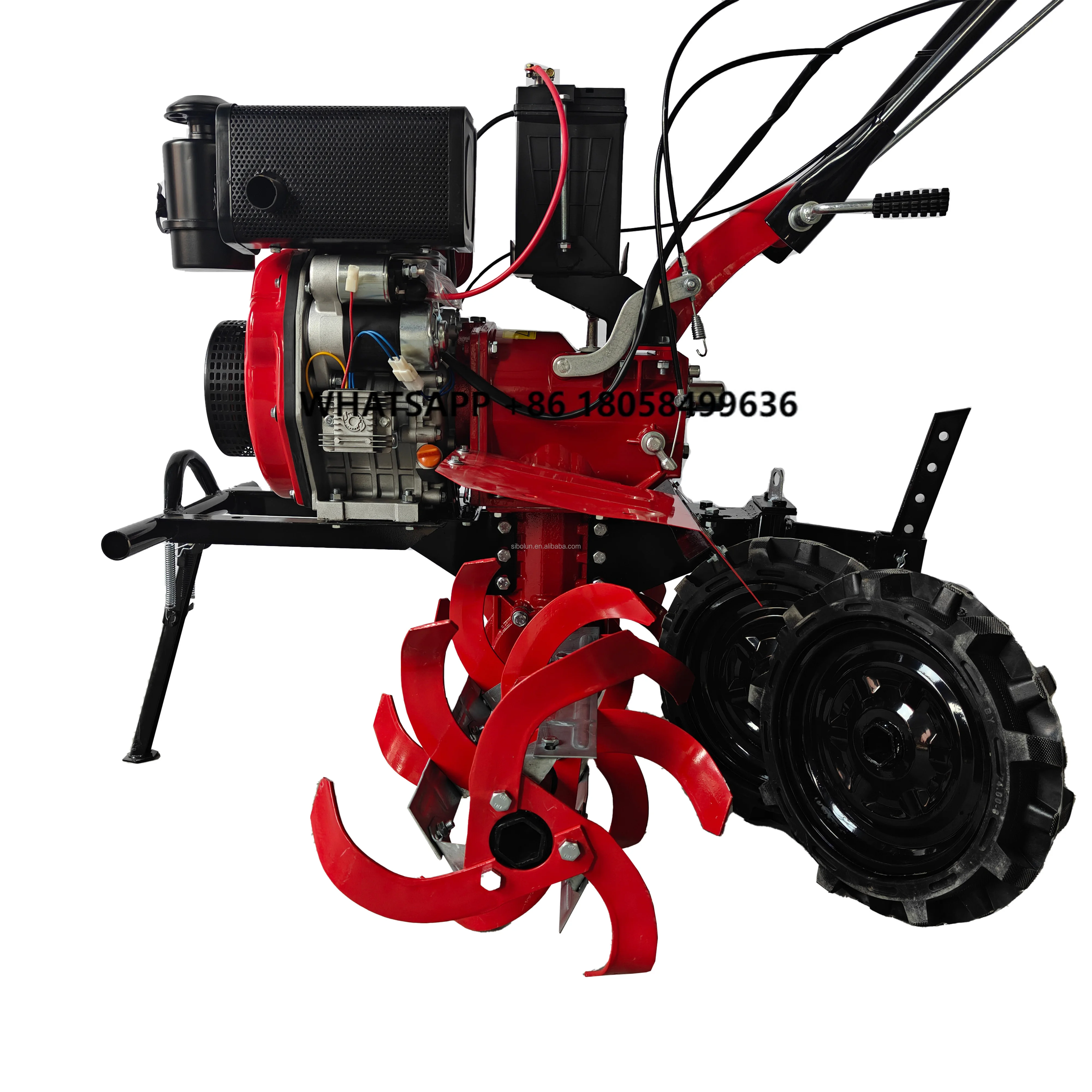 

10HP & 12HP Agricultural Diesel Power Rotary Tiller Motoculteur Agricol Cultivator Walking Tractor Core Components Motor Gear