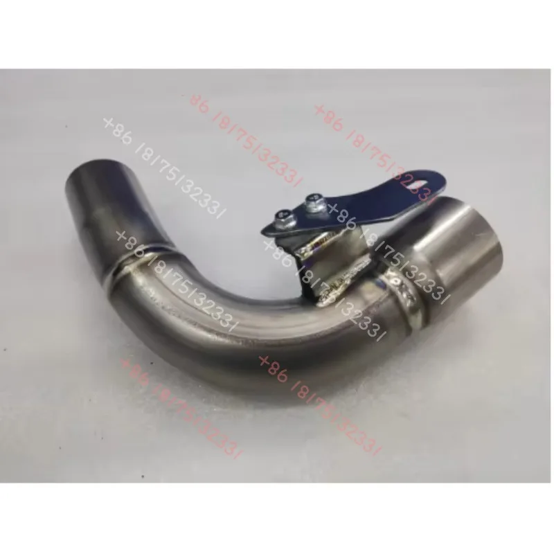 STLF Motorcycle Exhaust, Titanium Alloy, Mid-section Link Pipe with Backfire Sound, Racing System for MV Agusta Brutale 1000 RR