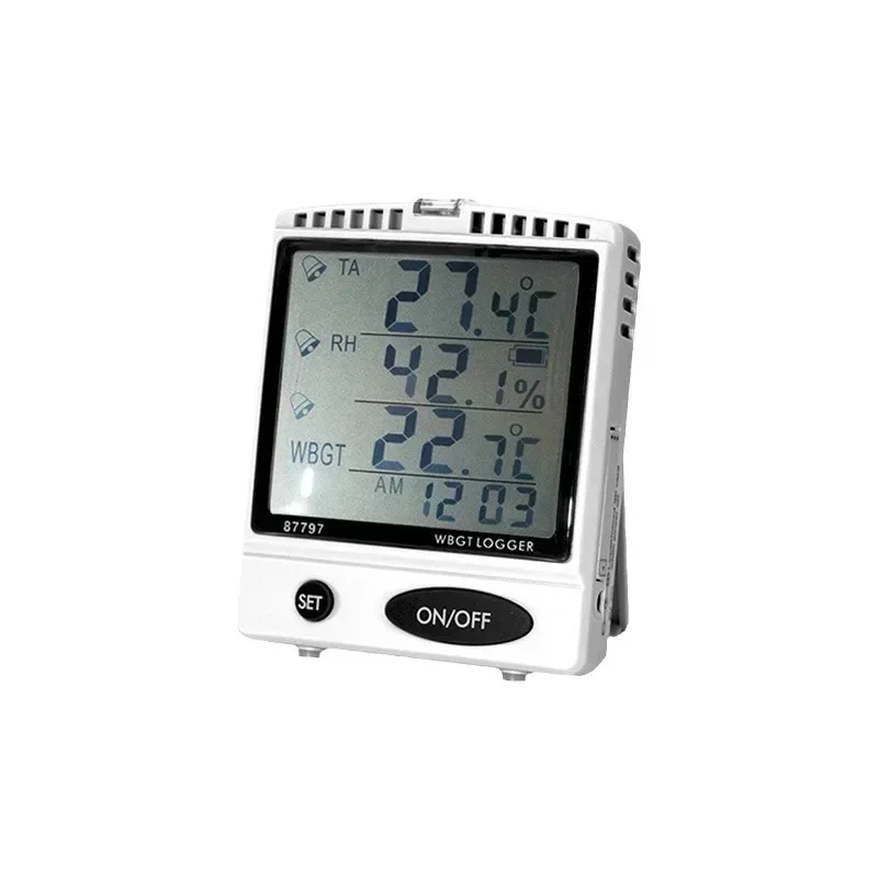 AZ87797 temperature and humidity recorder, capacitive humidity sensor WBGT index meter