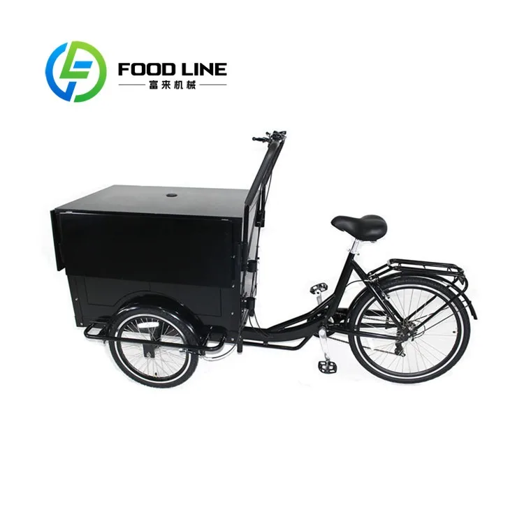 Mini Street Ice Cream Trolley Ergonomic Hand Push Cart Practical Structure For Daily Mobile Catering And Snack Sales