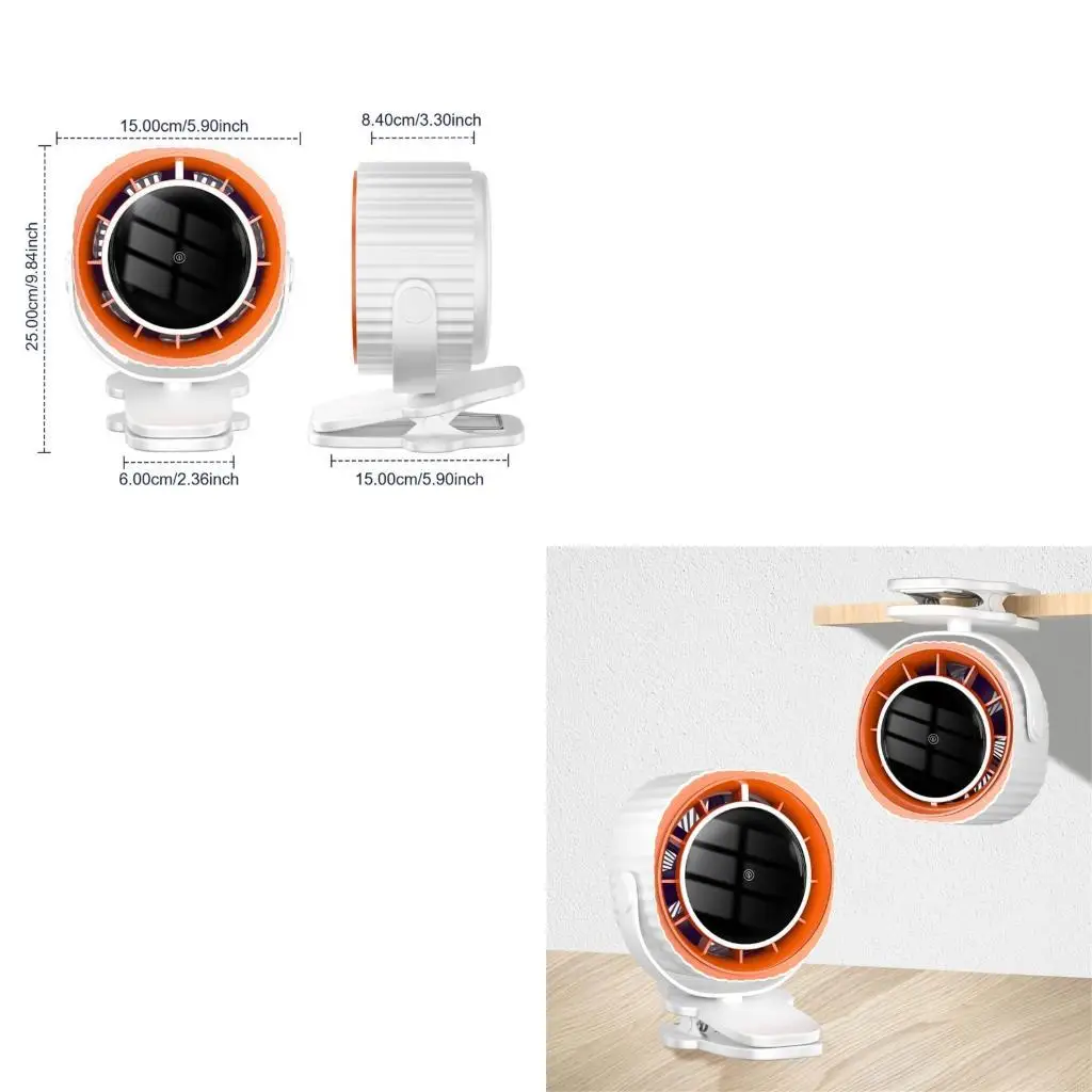 

Cooling Fan Desktop Fan Convenient Small Desk Fan Clip On Table Fan ABS Texture 5 Speed Setting Suitable for Camping