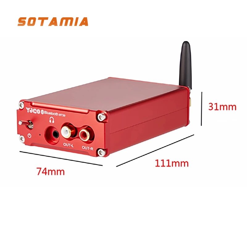 SOTAMIA ES9039 Bluetooth 5.4 Lossless Decoding DAC QCC3084 LDAC Headphone Amplifier 44.1-96khz DIY Power Amplifier