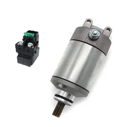 18718 31100-29F00 Starter Motor & Relay For Suzuki LT-Z400 LT-Z400Z Quadsport 03-08 Kawasaki KFX400 KSF400 03-06